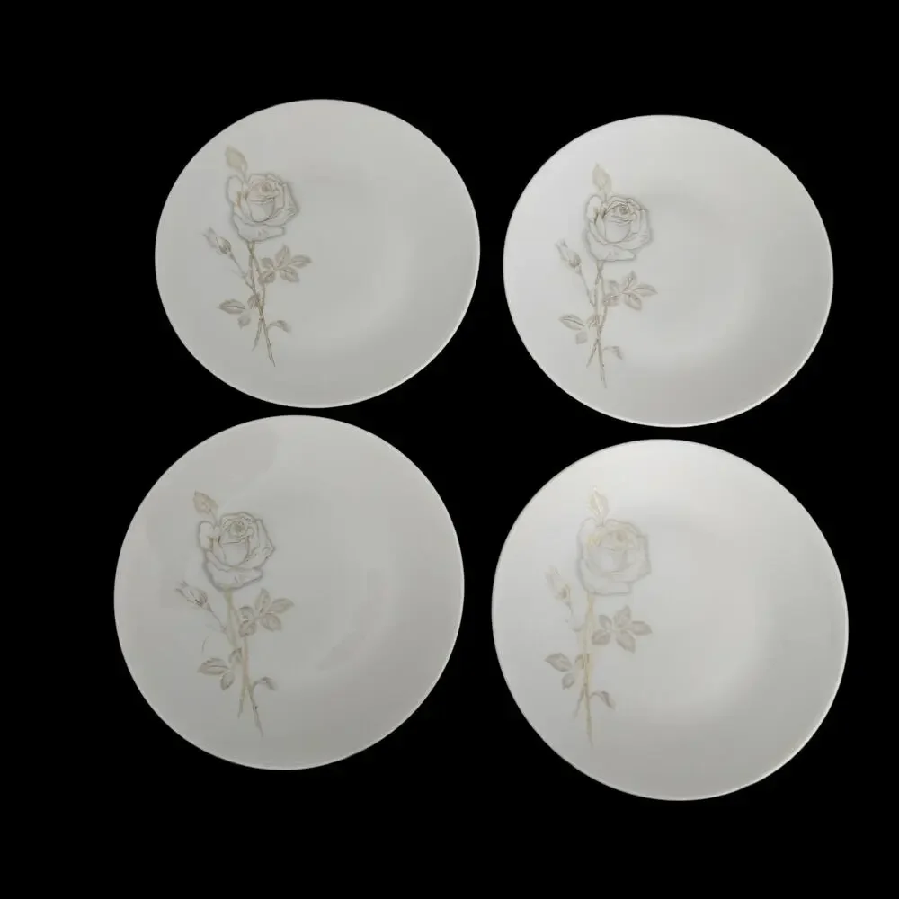 Rosenthal Raymond Loewy Classic Rose Dessert Plates Set of 4 Germany